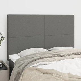 Testiere 4 Pz Grigio Scuro 72x5x78/88 Cm İn Tessuto /