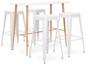 Set Da Bar 5 Pz Bianco /