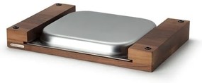 Continenta C4211 - Tagliere da cucina con ciotola in noce 48x32,5cm