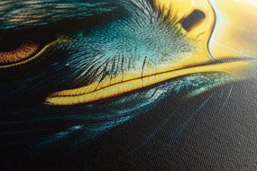 Stampa su tela – Aquila blu-oro