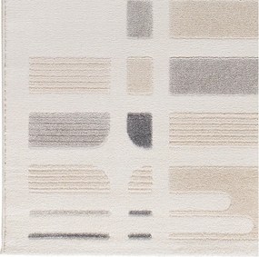 Tappeto grigio chiaro/avorio 133x190 cm Flora – Universal