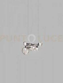 Puppet ring sospensione 7 fume' trasparente nickel nero satinato 7 ...