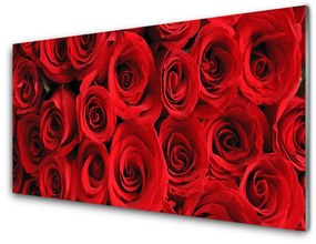 Pannello retrocucina Fiori di rose 100x50 cm