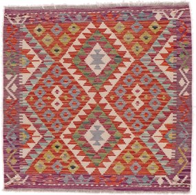 Kilim Tappeto 100x100 (Afghanistan) Tessuto A Mano