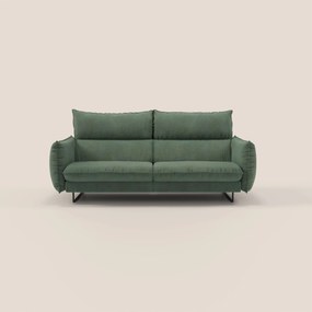Monamour Divano dal design moderno con opzione relax elettrico in microfibra smacchiabile impermeabile T11 verde