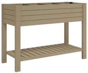 Fioriera da Giardino Marrone Chiaro 110x45x79 cm Polipropilene