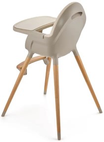 KINDERKRAFT - Sedia da pranzo per bambini 2v1 FINI2 faggio/beige