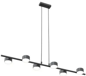 Lampadario a sospensione SORA 6 Nero 6xGX53 da interno