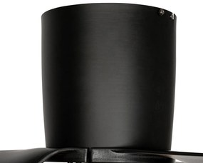 Ventilatore da soffitto nero 123 cm con LED dimmerabile con telecomando - Patty