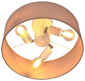 Lampadario a sospensione con supporto rigido ALBA 3xE27/15W/230V rosa