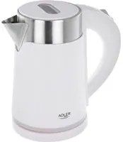 Bollitore elettrico 0,6 L bianco acciaio inox