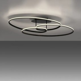 JUST LIGHT. 15321-18 - Plafoniera LED LUMACA LED/33W/230V nero