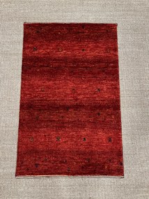 Loribaft Tappeto 90x60 Rosso (Iran) Annodato A Mano