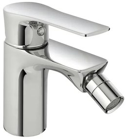 Miscelatore bidet Flat in ottone cromato con piletta click clack