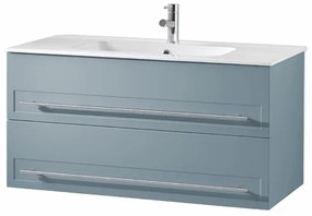 Mobile bagno sospeso ZOE 80 cm Denim con 2 cassetti
