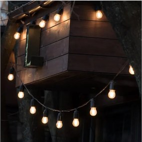 Catena solare LED dimmerabile STARLIGHT NEO 20xE27/3,7V 2700K IP54 1200 mAh 11,5m + telecomando