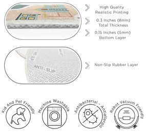 Tappeto da gioco per bambini lavabile ø150 cm Farmer's Life – Mila Home