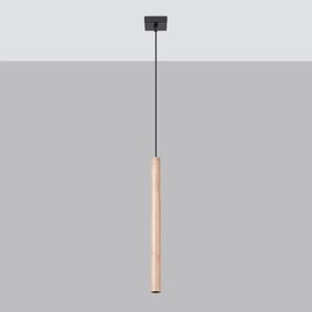 Sollux SL.1266 - Lampadario a sospensione con filo PASTELO 1xG9/8W/230V legno