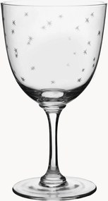 Set di 2 bicchieri da vino in cristallo soffiato Stars