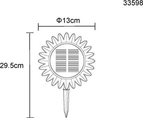 Globo 33598 - Lampada LED solare LED/0,06W/3V IP44