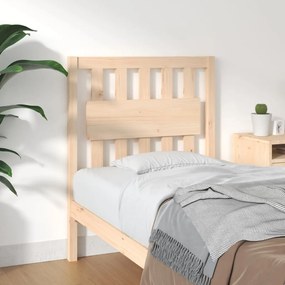 Testiera Per Letto 80,5x4x100 Cm İn Legno Massello Di Pino /