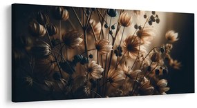 Quadro su tela – Fiori secchi marroni