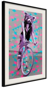 Poster  Extraordinary Cyclist  Cornice Quadri Cornice nera con pass-partout, Larghezza x Altezza Home decor 20x30