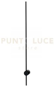 Essence round applique a parete 19 w on-off 2250 lm 3000 k nero 115cm