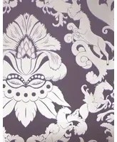 Matthew Williamson Carta da parati Pegasus - dark violet/ metallic gilver