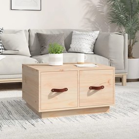 Tavolino Da Salotto 60x53x35 Cm İn Legno Massello Di Pino /
