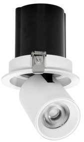 Faro LED da Incasso 15W Orientabile CCT Bianco Variabile Foro Ø75mm Colore Bianco Variabile CCT
