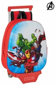 Trolley per la Scuola 3D 705 The Avengers Rosso