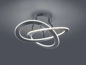 Oakland plafoniera led 40w 5200lm, 3000k antracite dimmerabile con ...