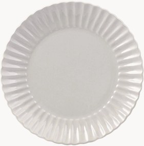 Set di 6 piatti da colazione con scanalatura in rilievo Lotus