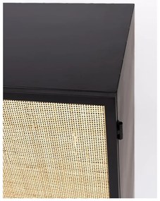 Cassettiera alta in rattan nero 80x100 cm Guuji - White Label