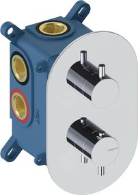 Rubinetto per doccia getto laminare cristallino monocomando LOOP cromo lucido SANYCCES