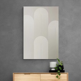 Quadro su tela – Arcobaleno elegante Mid-Century