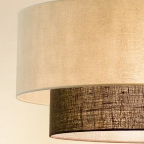 Brilagi - Lampadario LED a sospensione con cavo Stile Boho 3x E27/15W/230V Ø 60 cm crema/marrone