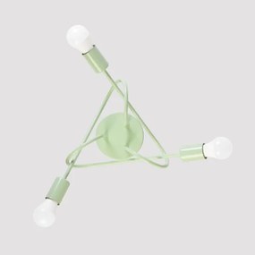 Lampadario a plafone OXFORD 3xE27/15W/230V verde