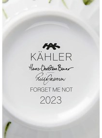 Tazza bianca in porcellana con motivo floreale 330 ml Hammershøi Summer - Kähler Design