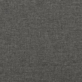 Giroletto a Molle con Materasso Grigio Scuro 80x200 cm Tessuto