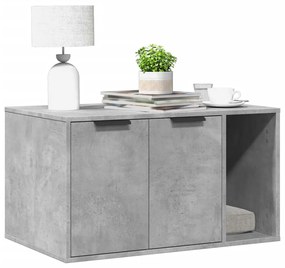Recinto Lettiera Gatti Grigio Cemento 60x40x40 Cm İn Truciolato /