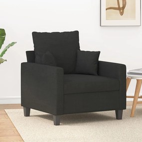 Poltrona Nera 60 Cm İn Tessuto /