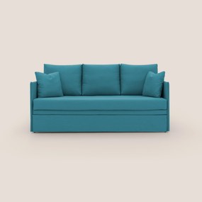 Brera Divano duplex con doppio letto in tessuto simil cotone impermeabile T13 azzurro