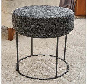 Pouf JAVI Ø 40 cm antracite