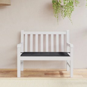 Cuscino Per Panca Nero 120x50x3 Cm İn Tessuto Oxford /