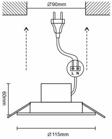 LED Lampada da bagno dimmerabile LED/10W/230V 3000K-6500K Wi-Fi Tuya IP44