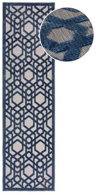 Tappeto blu per esterni 66x230 cm Oro - Flair Rugs