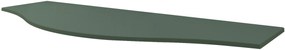 Top per lavabo Vague BADEN HAUS L 137 x H 1.6 x P 51 cm verde stratificato, verniciato