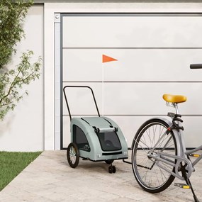 Rimorchio Da Bici Per Animali Grigio Oxford E Ferro /